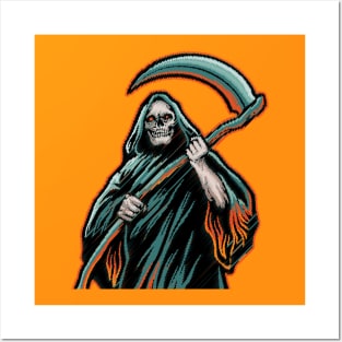 Original Halloween Grim Reaper Posters and Art